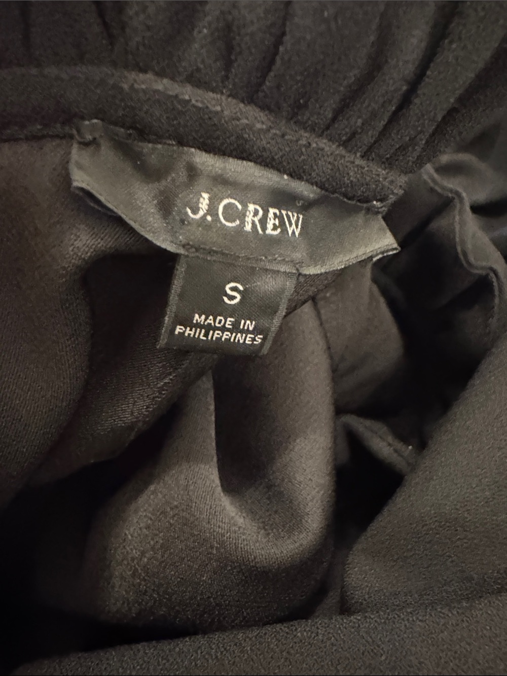 J. CREW CREPE RUFFLE NECK TOP - Picture 4 of 4